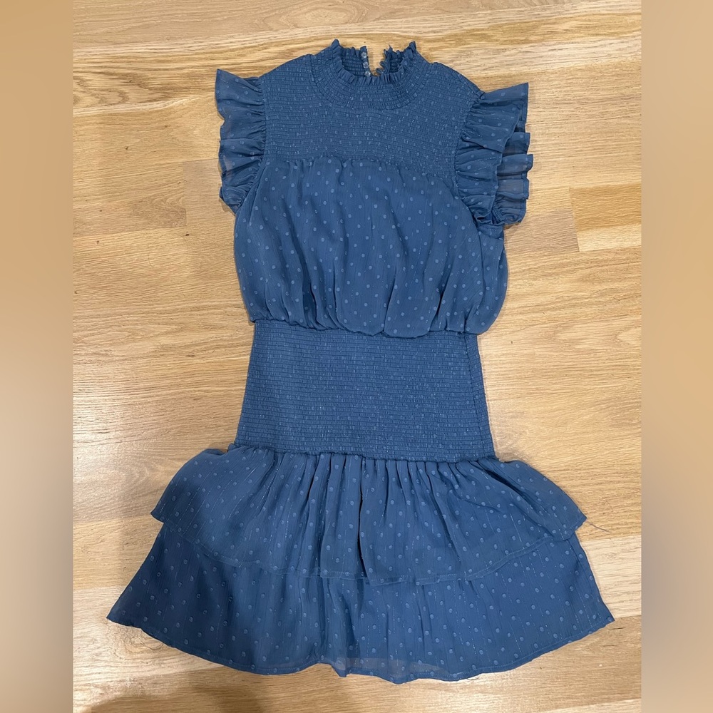 aqua blue dress size large